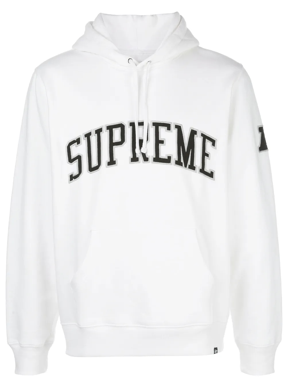 Supreme Raiders 47 logo-print hoodie front