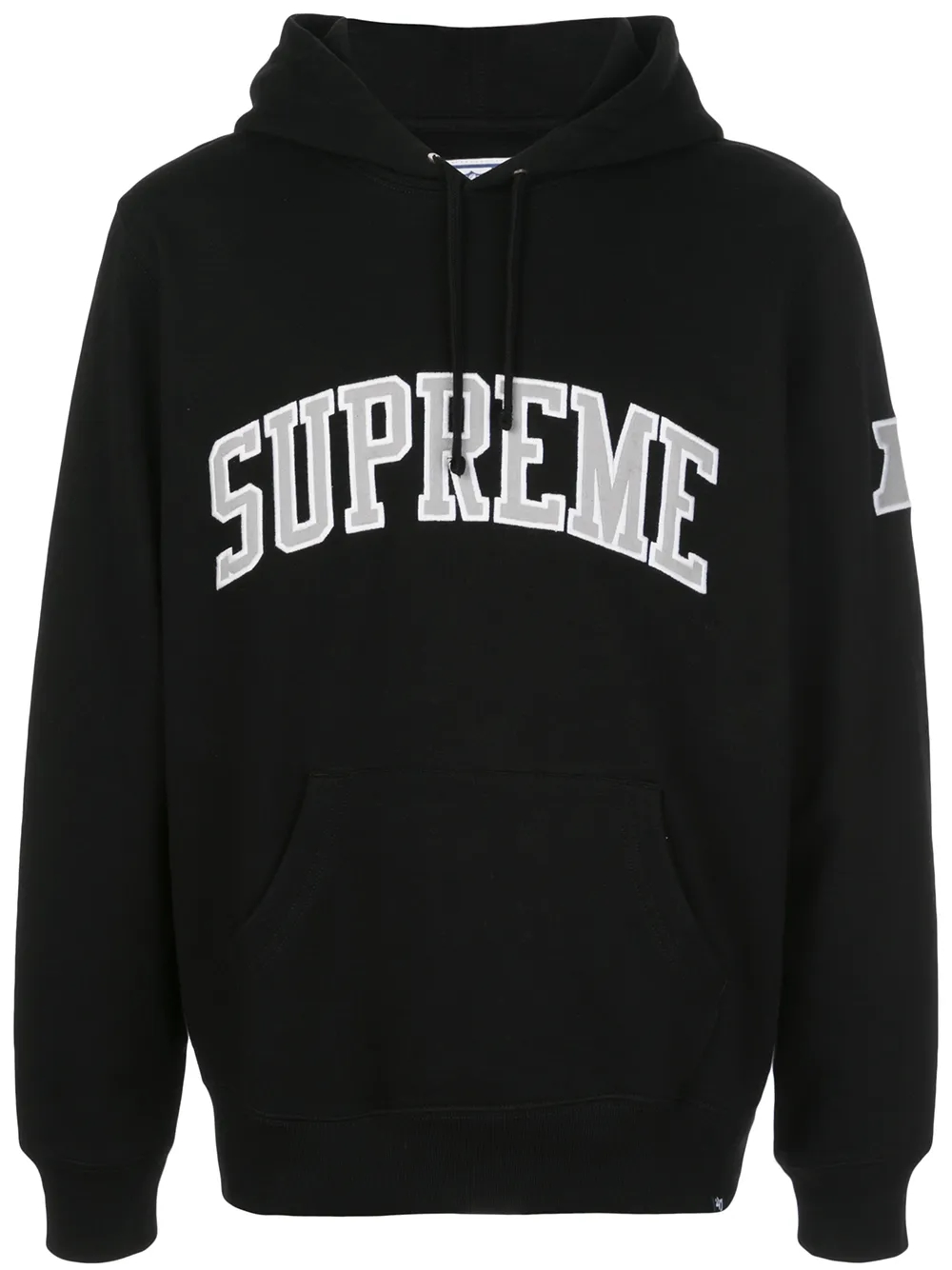 Supreme x NFL x Raiders '47 hoodie front view