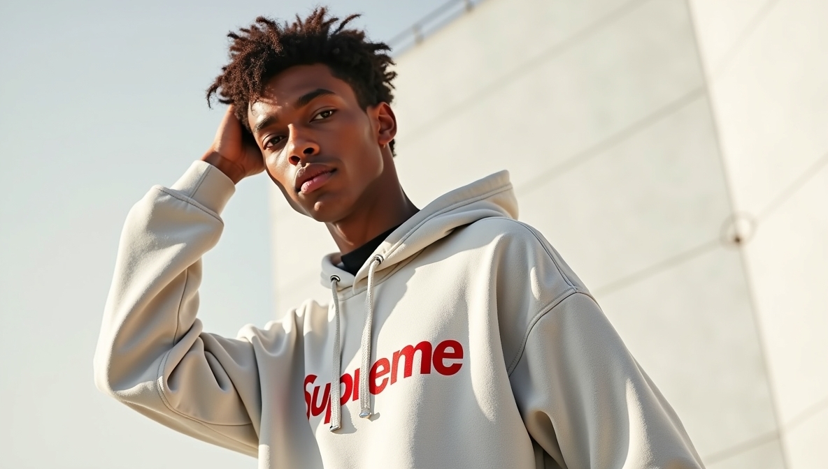 Curated Supreme hoodies hero banner